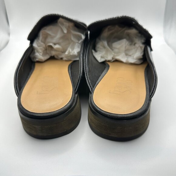 Franco Sarto Barlow women’s size 9 M black faux patent leather loafer mule - Picture 4 of 8